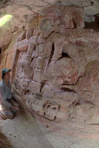Illustration for article titled Extraordinary Carving Discovered Inside Ancient Maya Pyramid